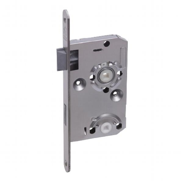 Einsteckschloß für Zimmertüren DIN 72 BB/WC 55/18mm Stulp R/L